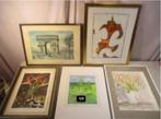 5 Geschilderde Werken - allerlei, Antiek en Kunst, Kunst | Schilderijen | Klassiek, Ophalen of Verzenden