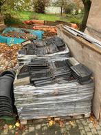 Dakpannen Postel antraciet gebruikt, Doe-het-zelf en Bouw, Dakpannen en Dakbedekking, Ophalen, Gebruikt, Steen of Klei, 15 m² of meer