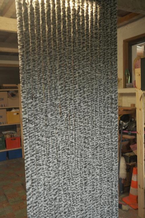 Vliegengordijn zwart wit 90x220, Doe-het-zelf en Bouw, Deuren en Vliegenramen, Zo goed als nieuw, Ophalen