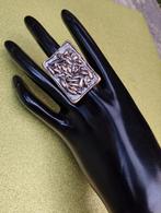 Exclusieve bronzen Art Brut ring Hannu Ikonen, Ophalen of Verzenden