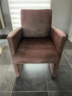 6 stoelen in daim, Huis en Inrichting, Stoelen, Ophalen, Overige materialen, Gebruikt, Landelijk