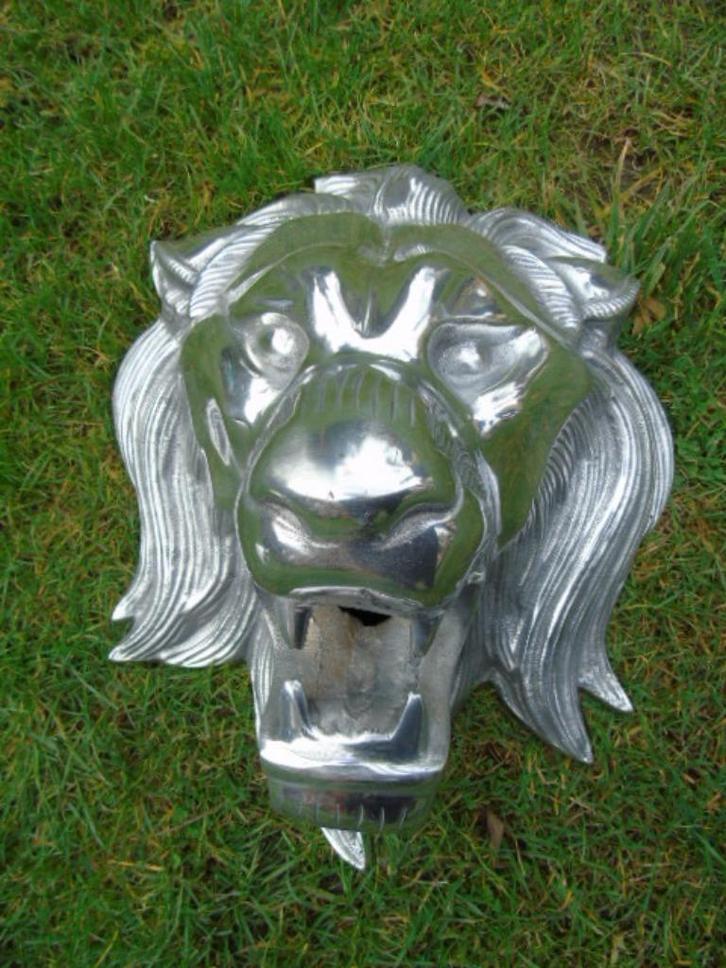 leeuwenkop gegoten aluminium waterstraal, vijver, fontein, Tuin en Terras, Waterpartijen en Fonteinen, Nieuw, Fontein, Gietijzer