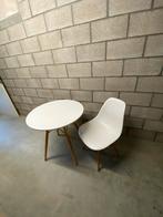 Set table et chaise, Maison & Meubles, Chaises, Utilisé, Enlèvement ou Envoi, Blanc