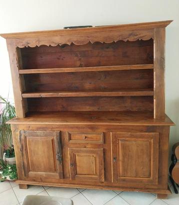 Buffet dressoir chêne massif, 25 à 50 cm, 150 à 200 cm, Comme neuf, Chêne