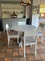 Keukentafel met stoelen, Huis en Inrichting, Tafels | Eettafels, Ophalen, Gebruikt