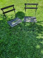 2 opvouwbare stoelen, Tuin en Terras, Ophalen, Hout