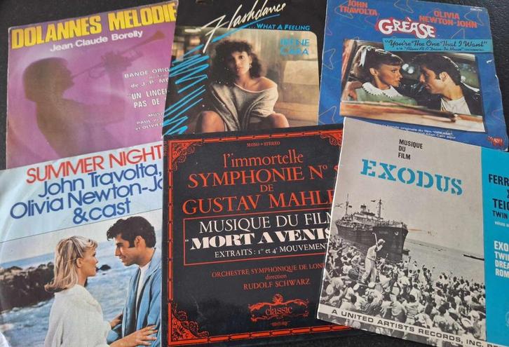 Lot 36 x 7" Vinyl - Soundtrack / 45 RPM, Cd's en Dvd's, Vinyl | Filmmuziek en Soundtracks, Gebruikt, Overige formaten, Ophalen of Verzenden