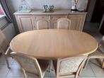Eettafel + 6 stoelen + buffet kast en dressoir, Maison & Meubles, Salles à manger complètes, Enlèvement, Utilisé, 4 à 6 chaises
