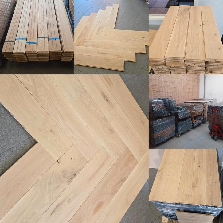 MASSIEF eiken parket  vanaf 55€/m2, Huis en Inrichting, Stoffering | Vloerbedekking, Nieuw, Parket, Ophalen