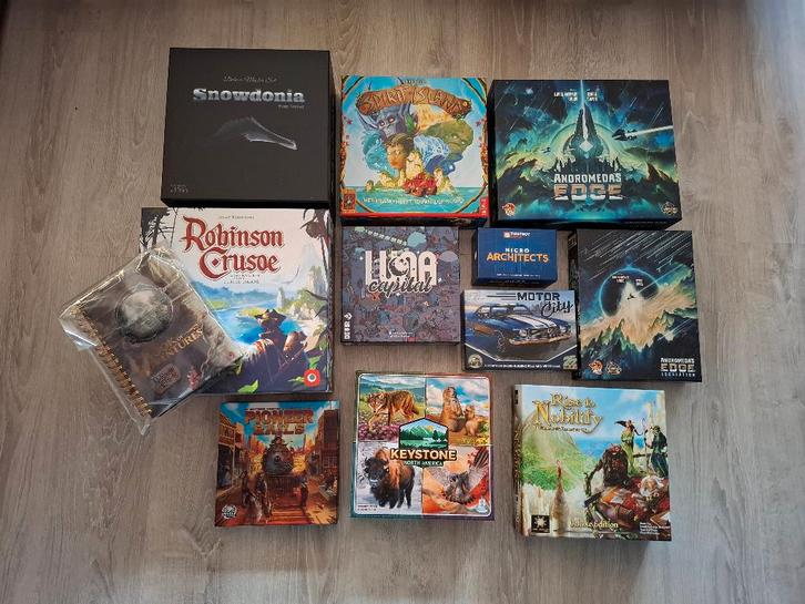 Spellenverkoop, Hobby en Vrije tijd, Gezelschapsspellen | Bordspellen, Zo goed als nieuw, Een of twee spelers, Drie of vier spelers