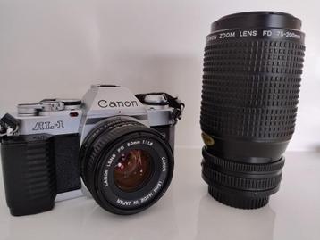 Canon AL-1 QF Camera met een 50mm 1:1.8 lens  beschikbaar voor biedingen