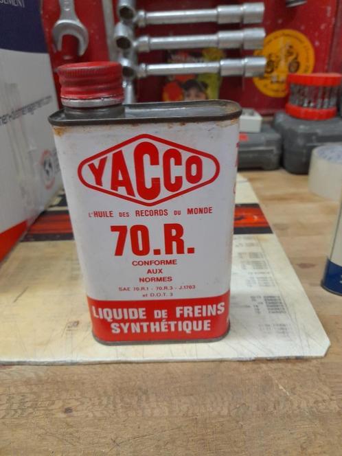Oude lege oliekan yacco 70.r remvloeistof, Verzamelen, Merken en Reclamevoorwerpen, Gebruikt, Overige typen, Verzenden