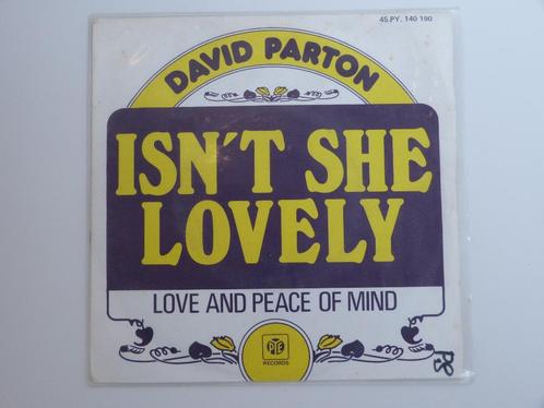 David Parton   Isn't She Lovely 7" 1976, CD & DVD, Vinyles Singles, Utilisé, Single, R&B et Soul, 7 pouces, Enlèvement ou Envoi