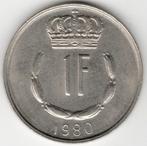Luxemburg : 1 Franc 1980  KM#55  Ref 12419, Postzegels en Munten, Munten | Europa | Niet-Euromunten, Ophalen of Verzenden, Losse munt