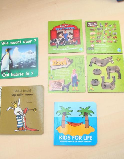 kartonnen boekjes dier + luxe + op mijn troon +AH boerderij, Livres, Livres pour enfants | 0 an et plus, Comme neuf, Enlèvement ou Envoi