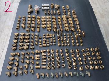 totaal pakket koper messing koppelingen beschikbaar voor biedingen