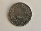 zilveren 5 Francs Frankrijk 1834 Louis-Philippe I, Frankrijk, Zilver, Ophalen of Verzenden, Losse munt
