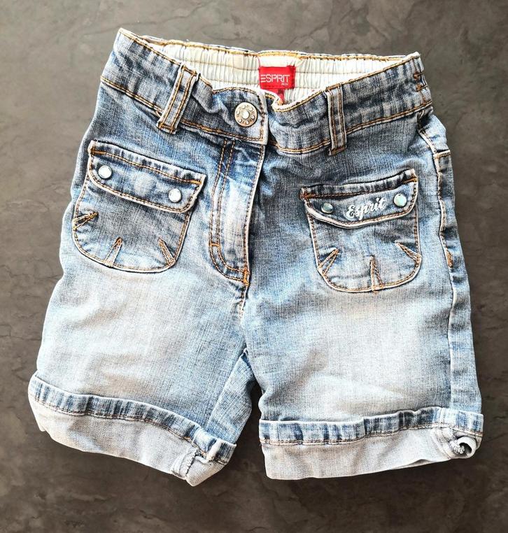 Blauw jeansshort esprit mt 104 perfecte staat., Kinderen en Baby's, Kinderkleding | Maat 104, Zo goed als nieuw, Meisje, Broek