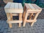 Zware robuuste tuinstoelen zonder rugleuning! 3cm dikte! TOP, Tuin en Terras, Ophalen of Verzenden, Zo goed als nieuw, Hout