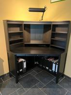 Bureau - secrétaire en bois noir, pratique, bcp de rangement, Ophalen, Gebruikt, Bureau