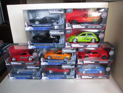 Jada Toys - 10 voitures Fast & Furious - 1:32 - Neuf dans de, Hobby & Loisirs créatifs, Voitures miniatures | 1:32, Neuf, Voiture