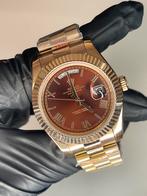 Rolex daydate oyster perpetual choco 41 mm, Staal, Staal, Polshorloge, Nieuw