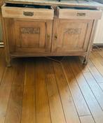 karaktervolle houten kast met marmeren blad, Enlèvement