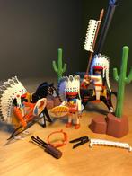 playmobil opperhoofd indiaan met paard 2x set 3876, Kinderen en Baby's, Speelgoed | Playmobil, Ophalen, Gebruikt, Complete set