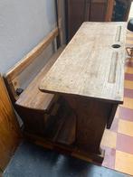 Houten schoolbank, Antiek en Kunst, Ophalen