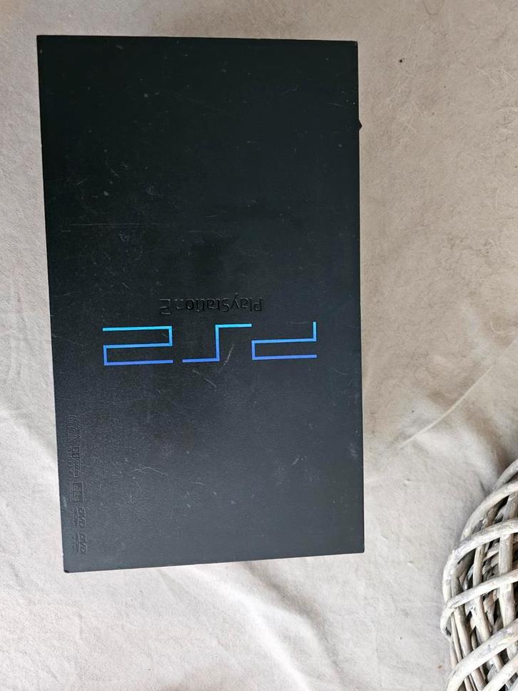 Sony Playstation 2 phat zwart + controller + 2 memory cards, Games en Spelcomputers, Spelcomputers | Sony PlayStation 2, Gebruikt