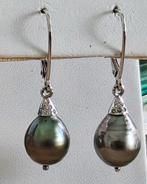 Gouden oorhangers met Barok Tahiti parels en diamanten, Handtassen en Accessoires, Oorbellen, Hangers, Nieuw, Ophalen of Verzenden