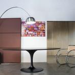 Massive houten tulipe tafels eero saarinen stoelen fauteuils, Ophalen of Verzenden