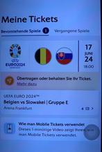 Belgique - Slovaquie, Tickets & Billets, Sport | Football, Autres types, Trois personnes ou plus, Juin