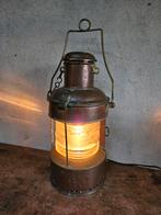 mooie grote koperen scheepslamp 65 cm, Ophalen of Verzenden