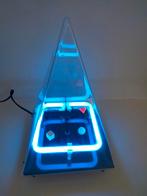 Vintage Postmodern design neon lamp klok Dapy Paris, Ophalen of Verzenden