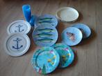 MOOIE SET MELANINE BORDEN  - BOOT SERVIES  - VOOR 50 € ., Ophalen, Zo goed als nieuw, Interieur en Kussens