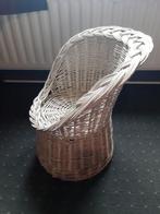 Vintage Rotan Witte Kinderstoel, Kinderen en Baby's, Kinderstoelen, Ophalen, Gebruikt, Overige typen