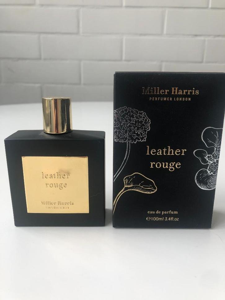 Miller Harris-Leather Rouge-decants-stalen, Bijoux, Sacs & Beauté, Beauté | Parfums, Comme neuf, Enlèvement ou Envoi