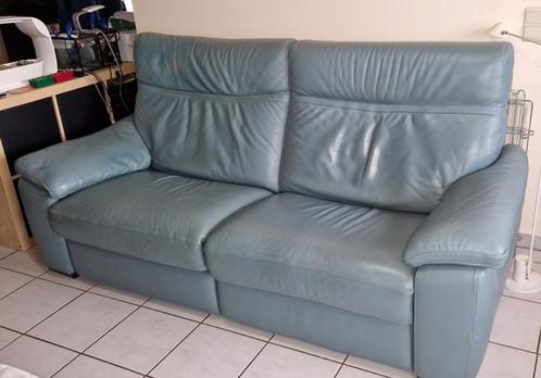 zetel met relaxen, Huis en Inrichting, Zetels | Zetels, Gebruikt, Rechte bank, Driepersoons, 200 tot 250 cm, 75 tot 100 cm, Leer