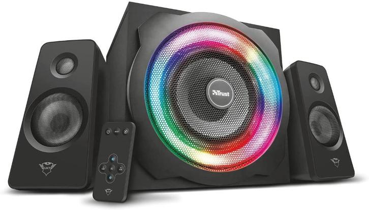 Neuf - Trust Gaming GXT 629 Tytan RGB Enceinte 2.1 120W, Audio, Tv en Foto, Luidsprekerboxen, Nieuw, Ophalen of Verzenden