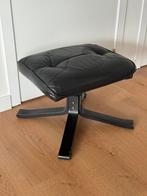 Ottoman design danois UNICO en cuir noir lounge fauteuil, Ophalen, Gebruikt, Hout