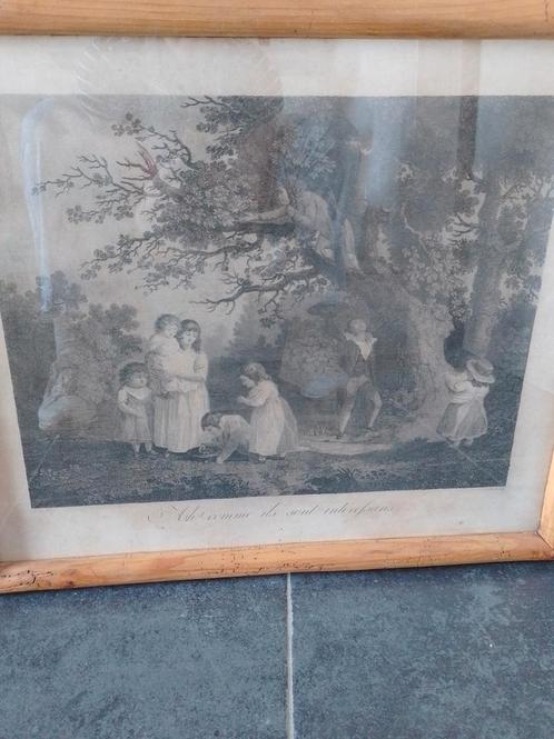 Oude Franse gravure, Colibert, Paris, Antiek en Kunst, Kunst | Etsen en Gravures, Ophalen