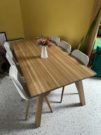 Eettafel in massieve eik + 6 stoelen Vincent Sheppard, Ophalen, Zo goed als nieuw