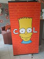 Vintage bamboe muur decoratie poster Bart Simpson 1997, Ophalen, Zo goed als nieuw