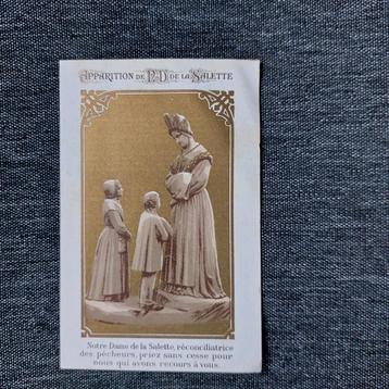 Oud  bidprentje Notre Dame de la Salette beschikbaar voor biedingen