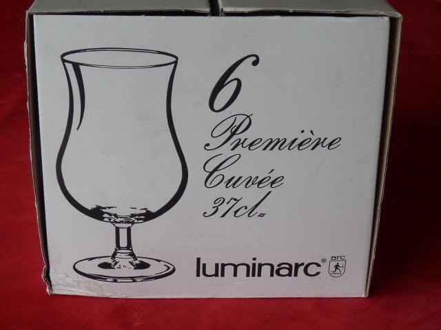 6 verres Luminarc   37 cl, Collections, Verres & Petits Verres, Comme neuf, Autres types, Enlèvement ou Envoi