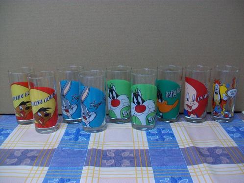 Disney Glazen Glas - Looney Tunes - Warner Bros - Droopy, Collections, Disney, Comme neuf, Service, Autres personnages, Enlèvement ou Envoi