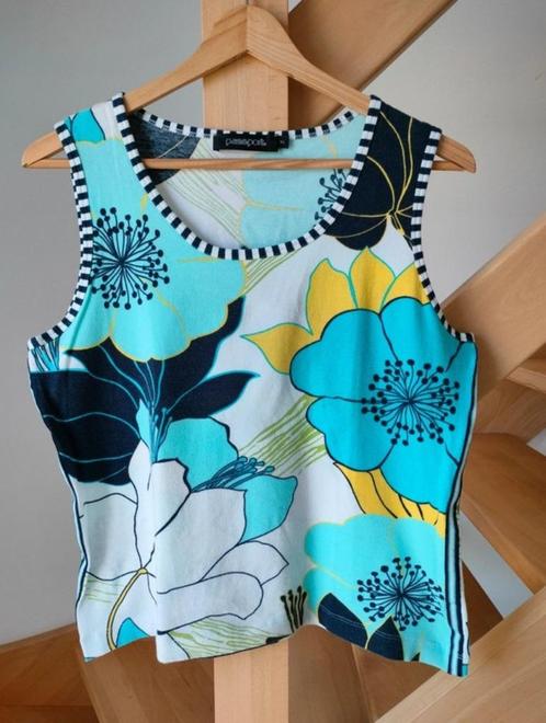 Mooi topje Passport. Maat:XL of L/M. Katoen en elastaan. In, Kleding | Dames, Topjes, Zo goed als nieuw, Maat 42/44 (L), Blauw