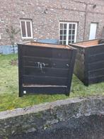 Gratis houten bloembakken, Tuin en Terras, Ophalen, Vierkant, Hout