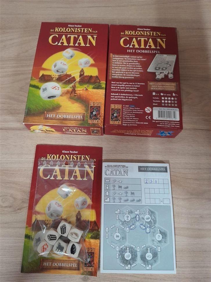 de kolonisten van catan dobbelspel - s3413, Hobby en Vrije tijd, Gezelschapsspellen | Bordspellen, Zo goed als nieuw, Verzenden